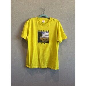 Supreme 100% Authentic Supreme Time T Shirt Men’s Sz M Yellow 2020 Release